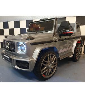 MERCEDES G63 12 VOLTIOS, GRIS METALIZADO, 1 PLAZA, DE 1 A 4 AÑOS - G63PLATA-KI4